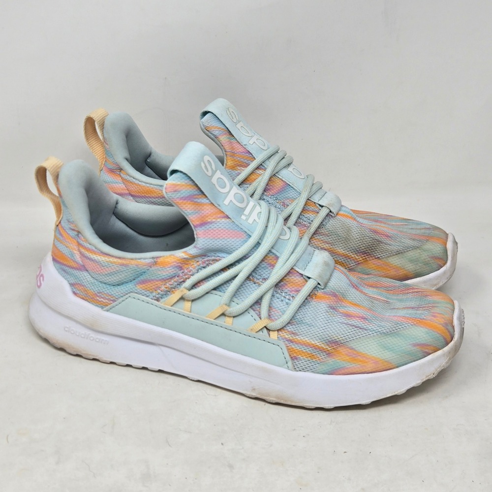 Adidas Lite Racer Adapt 5.0 Sneakers Women 5 Multi-Color Tie Dye Pastel